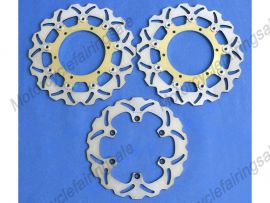 Yamaha XJR1300CC 1999-2010 vorne hinten Bremsscheiben Scheiben-Golden