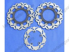 Yamaha YZFR6 600CC 2003-2004 vorne hinten Bremsscheiben Scheiben-Schwarz