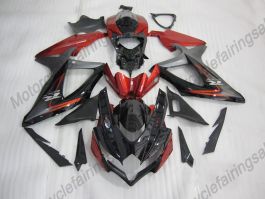Suzuki GSX-R 600/750 2008-2010 K8 Injection ABS verkleidung - anderen - Schwarz/Rot