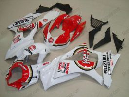 Suzuki GSX-R 1000 2007-2008 K7 Injection ABS verkleidung - Lucky Strike - Weiß/Rot