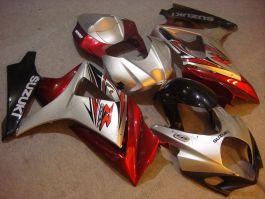 Suzuki GSX-R 1000 2007-2008 K7 Injection ABS verkleidung - anderen - Silber/Rot