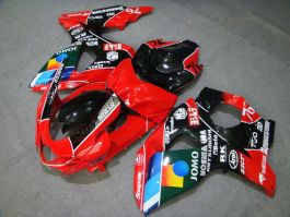 Suzuki GSX-R 1000 2009-2012 K9 Injection ABS verkleidung - JOMO - Rot/Schwarz